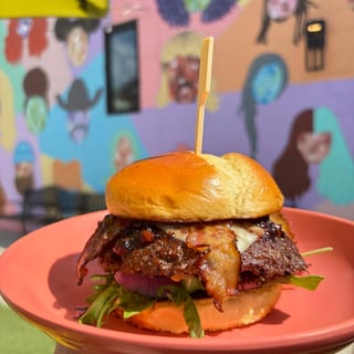 Red, White & Blueberry Burger